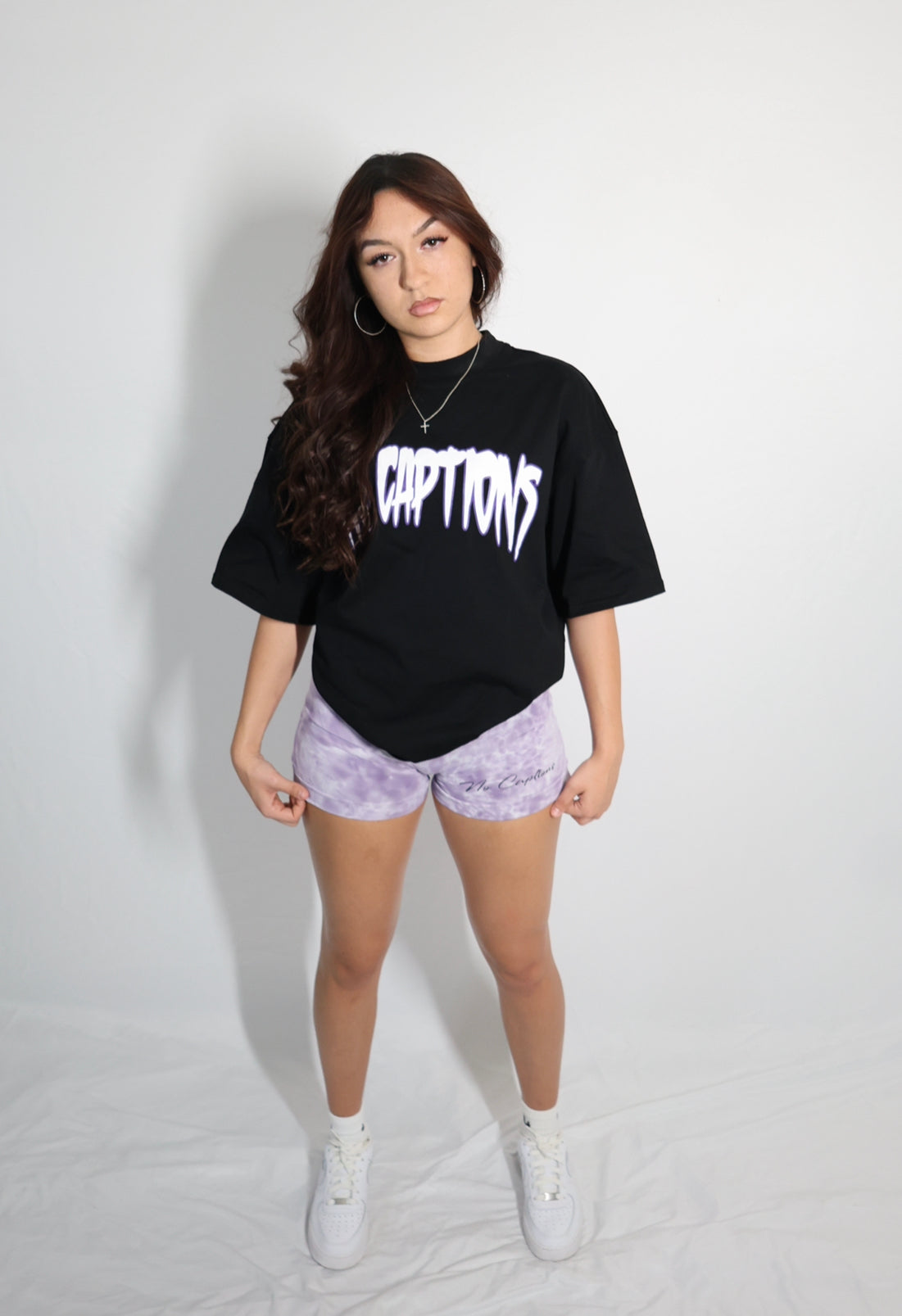 Womens Signature Gym Shorts PURPLE