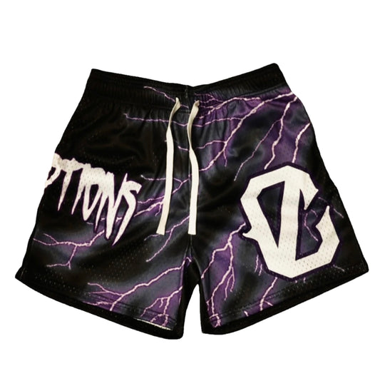 Purple Lightning Shorts